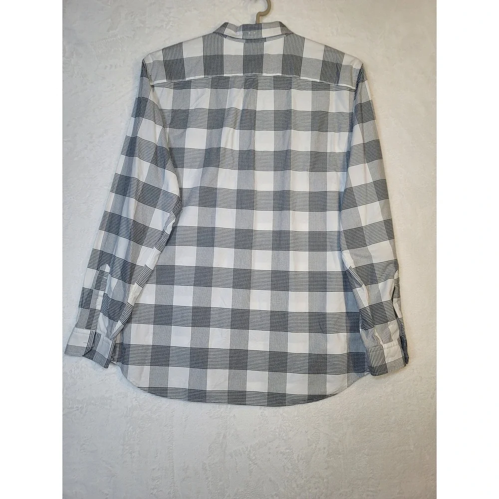 Banana Republic Camden Fit Plaid Cotton Oxford Shirt Western Preppy Mens 2X Tall
